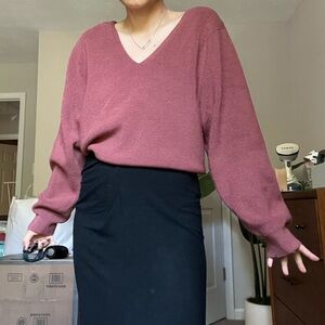 Uniqlo Women V-Neck Sweater U Collection Size L